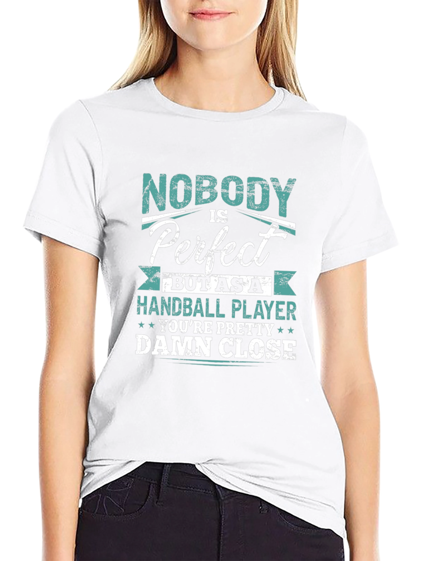 Handball Player Novelty Graphic T-Shirt