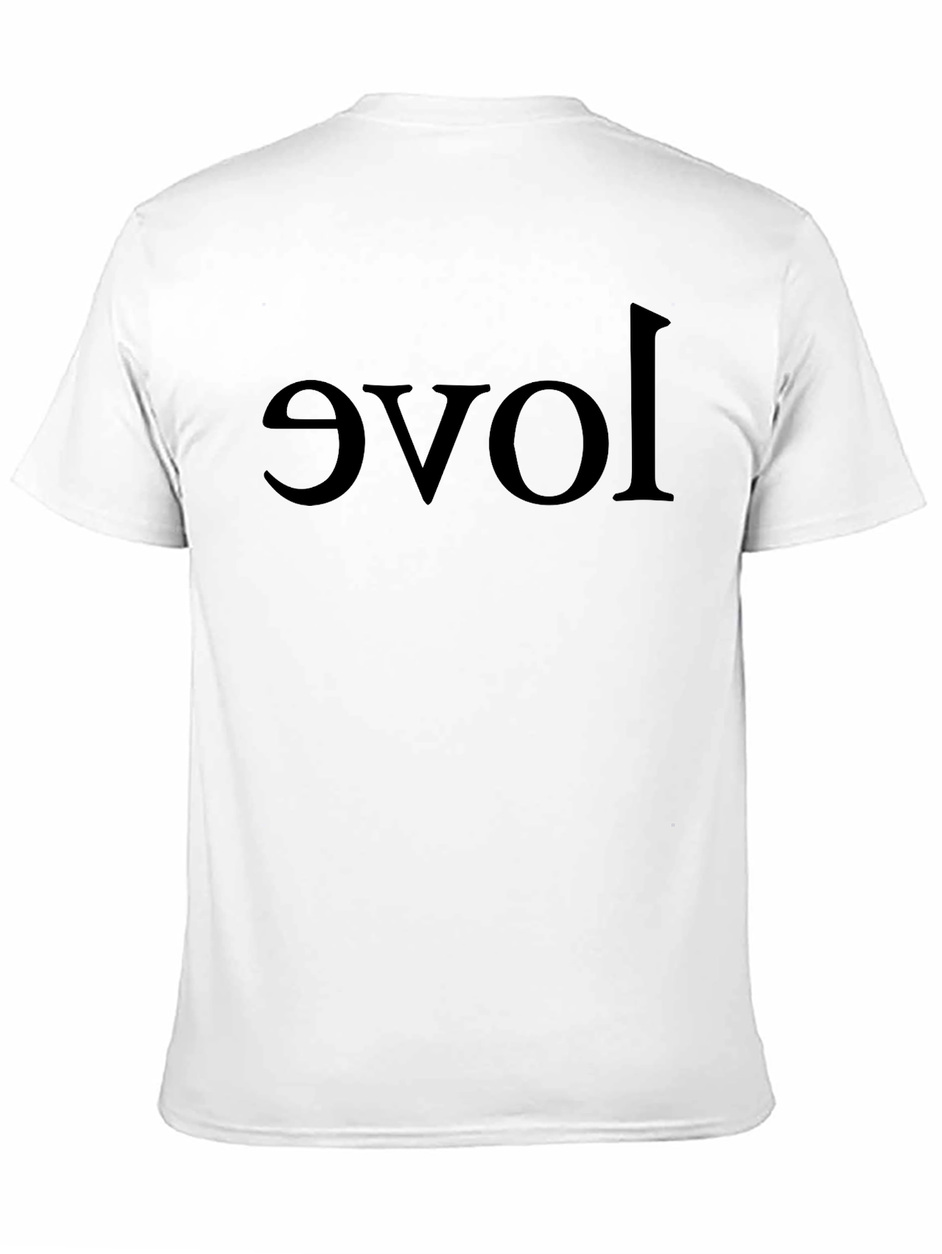 Upside Down Love Black T-Shirt