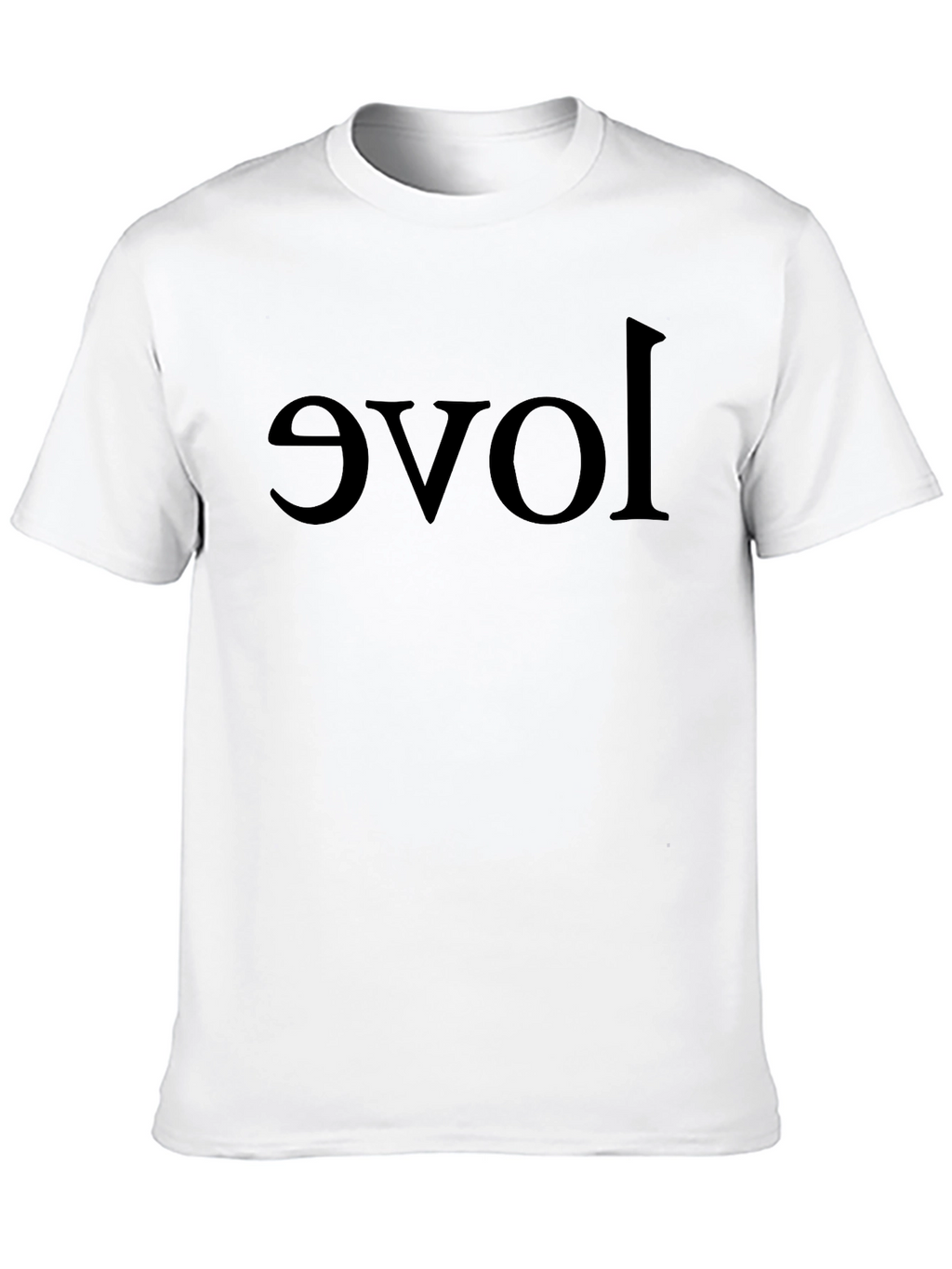 Upside Down Love Black T-Shirt