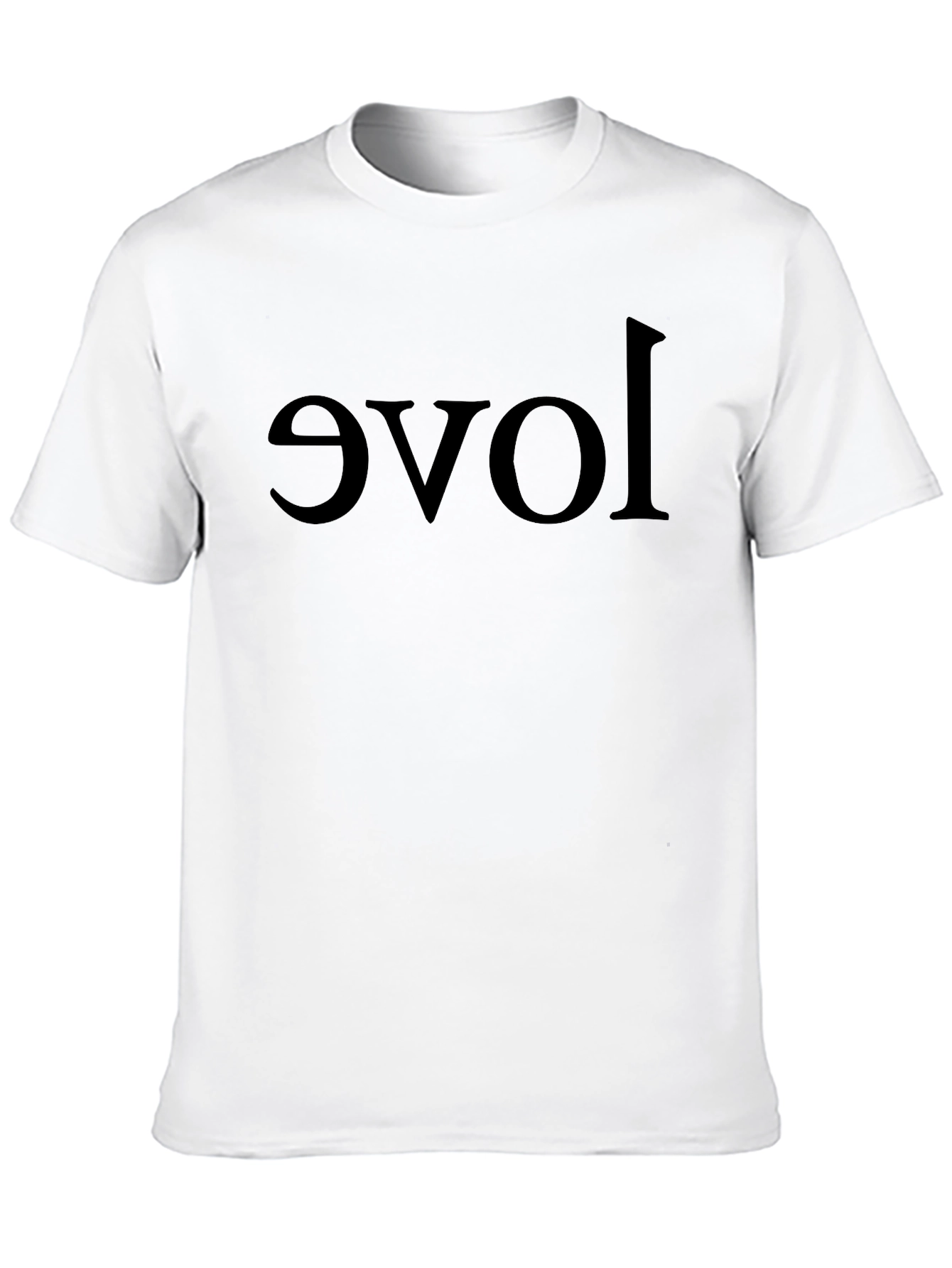 Upside Down Love Black T-Shirt