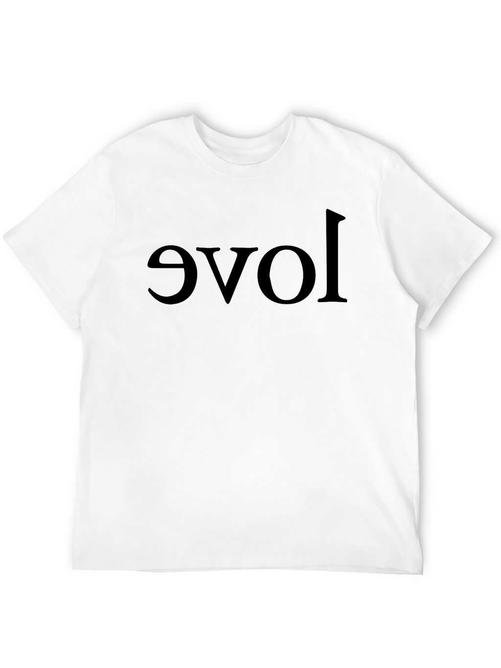 Upside Down Love Black T-Shirt