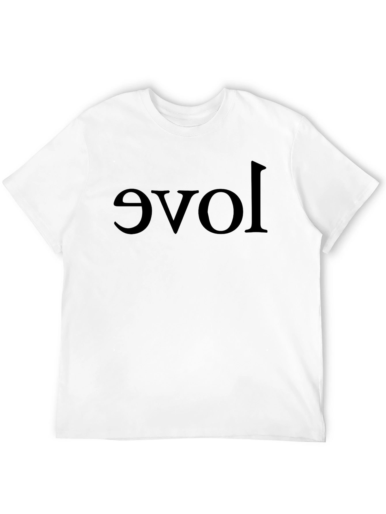 Upside Down Love Black T-Shirt