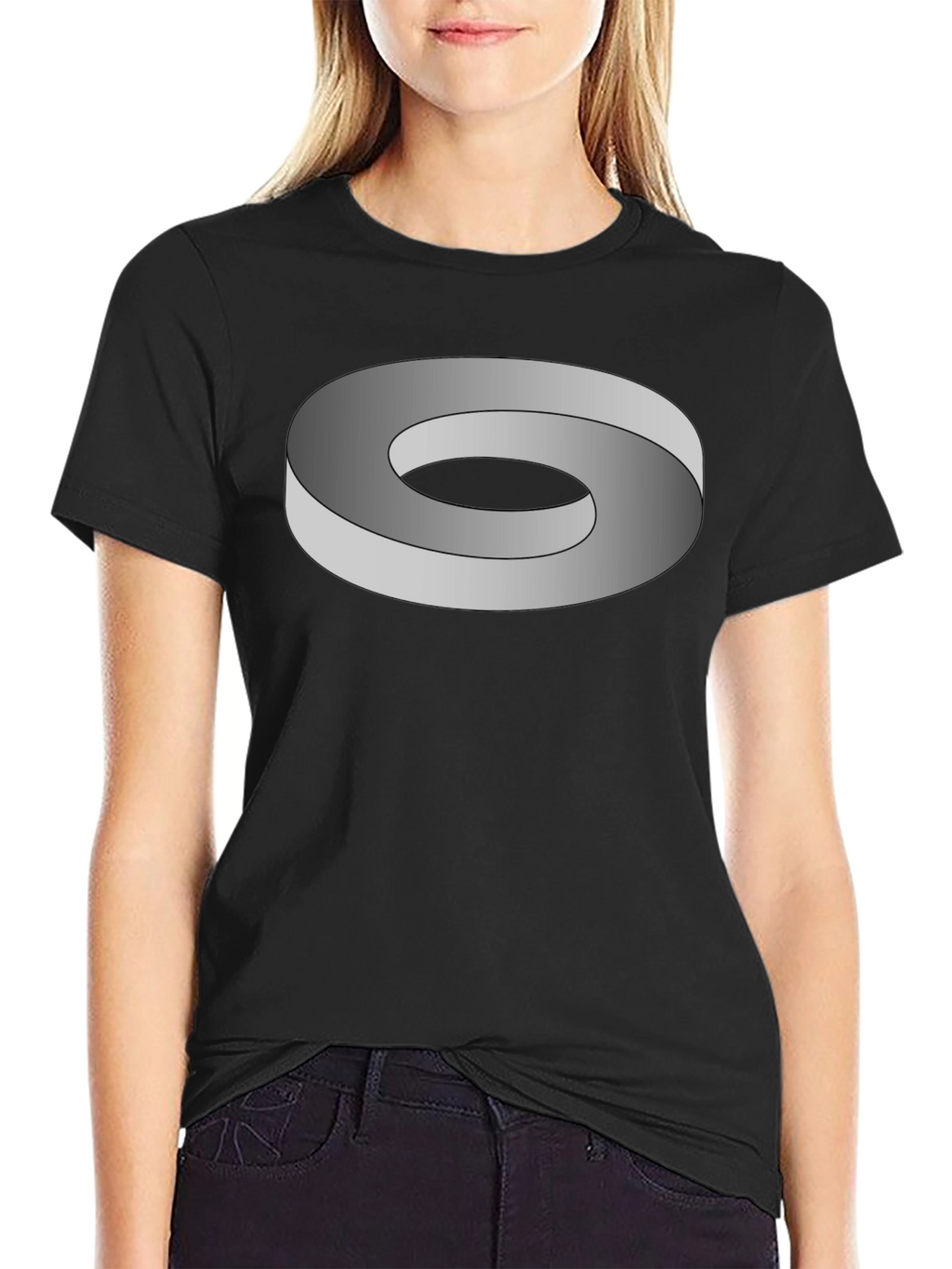 Optical Illusion T-Shirt - Mobius Strip Design