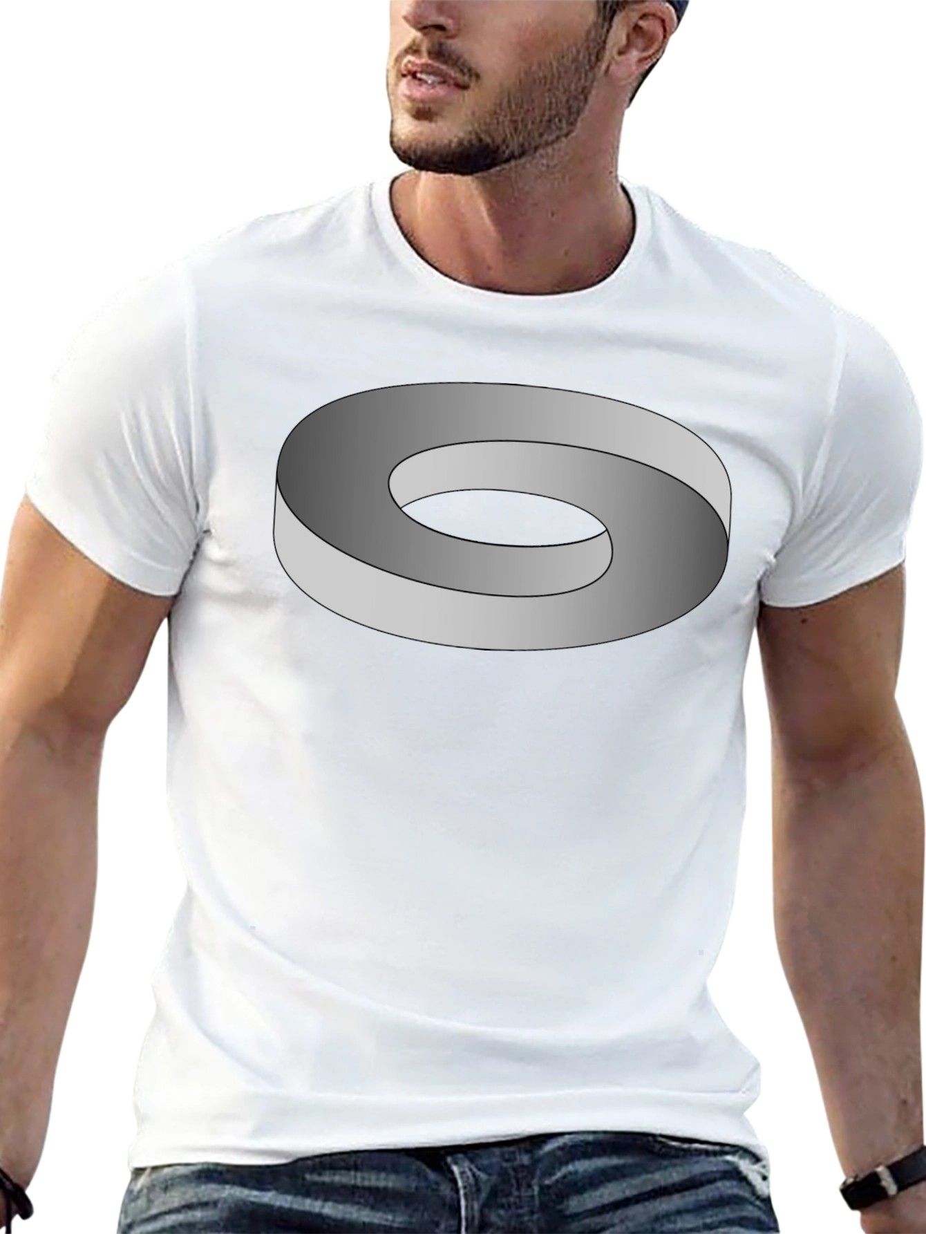 Optical Illusion T-Shirt - Mobius Strip Design