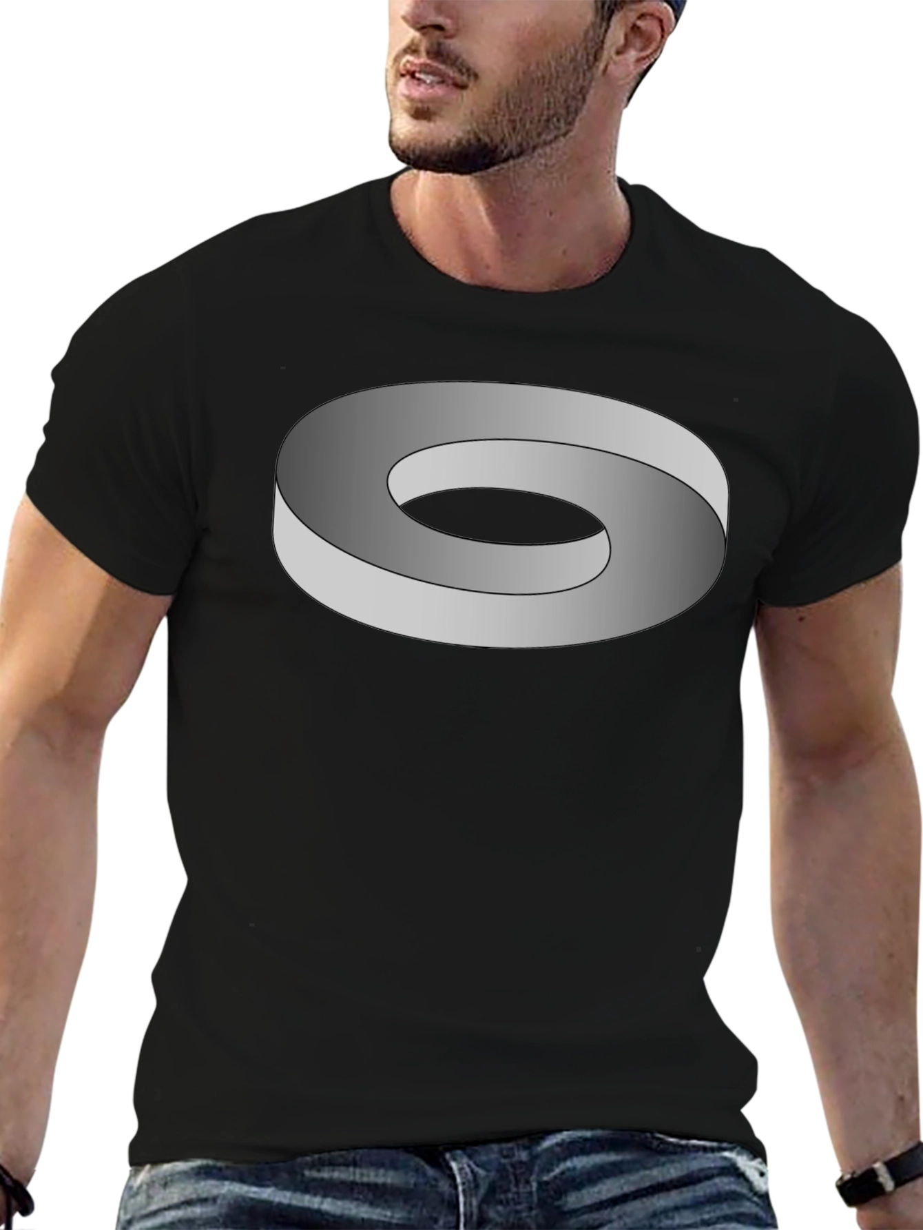 Optical Illusion T-Shirt - Mobius Strip Design