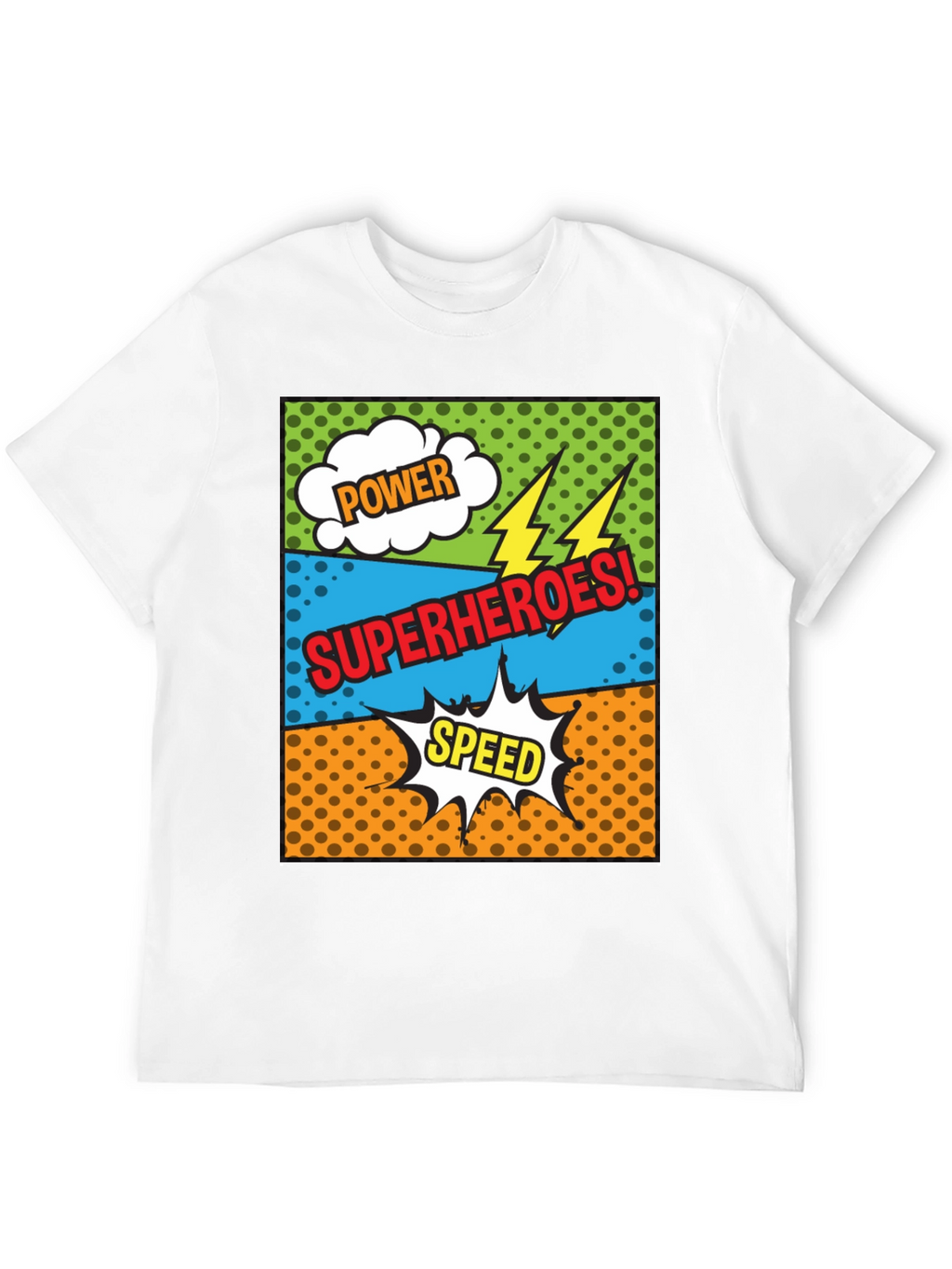 Superhero Comic Style T-Shirt