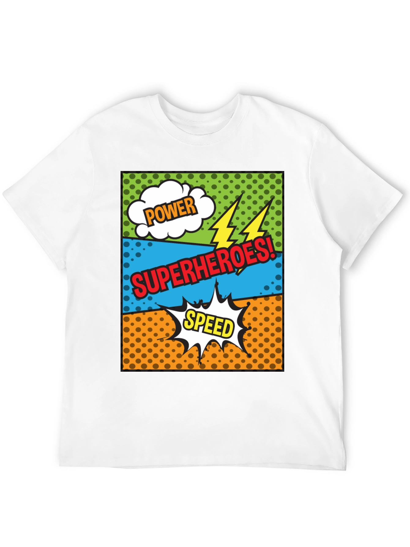Superhero Comic Style T-Shirt
