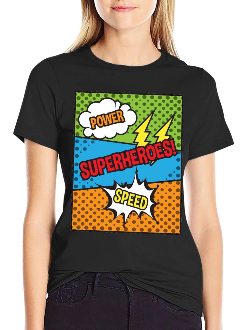 Superhero Comic Style T-Shirt