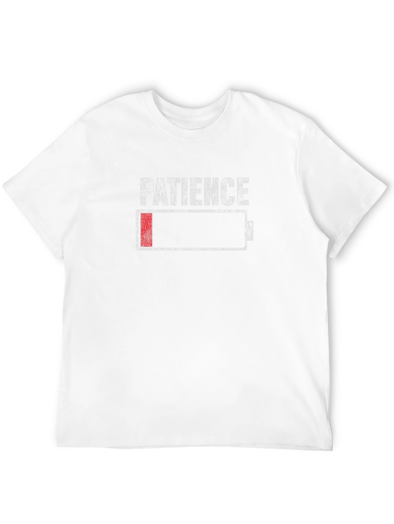 Patience Low Battery Funny Graphic T-Shirt