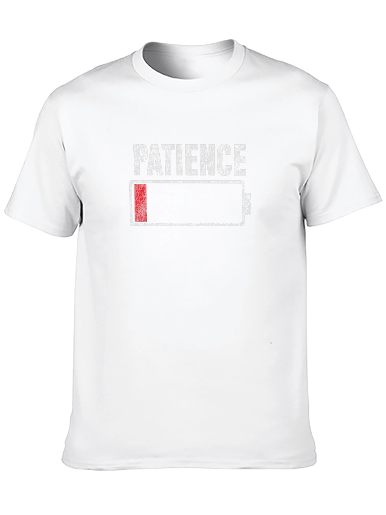 Patience Low Battery Funny Graphic T-Shirt