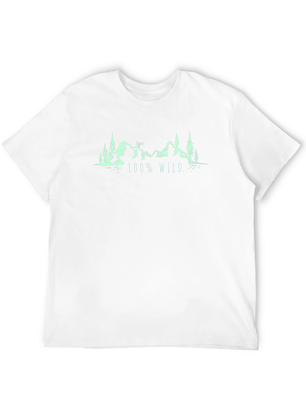 100% Wild Mountain Graphic Tee - Black