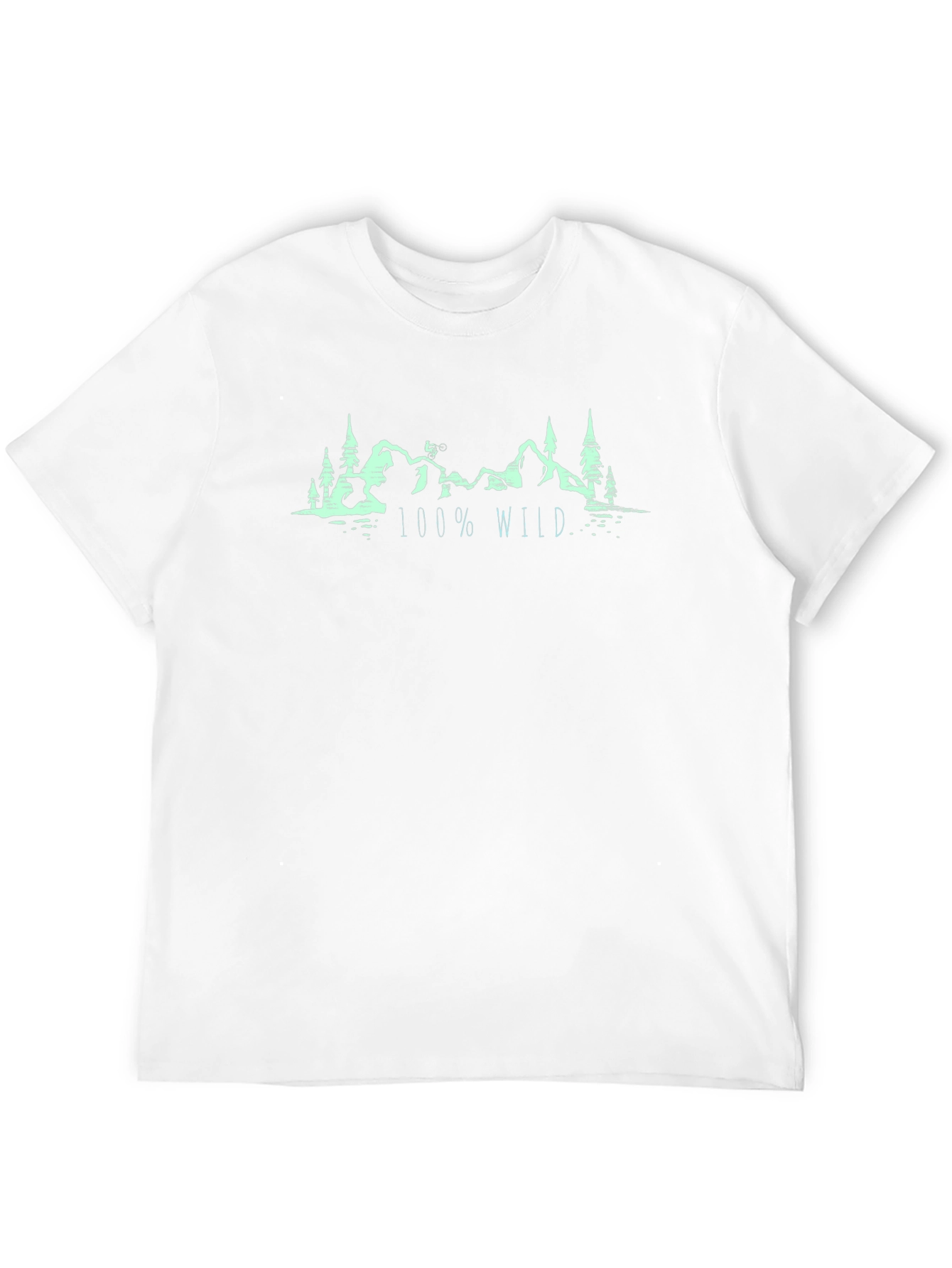 100% Wild Mountain Graphic Tee - Black