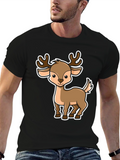 Cute Cartoon Deer Graphic Tee