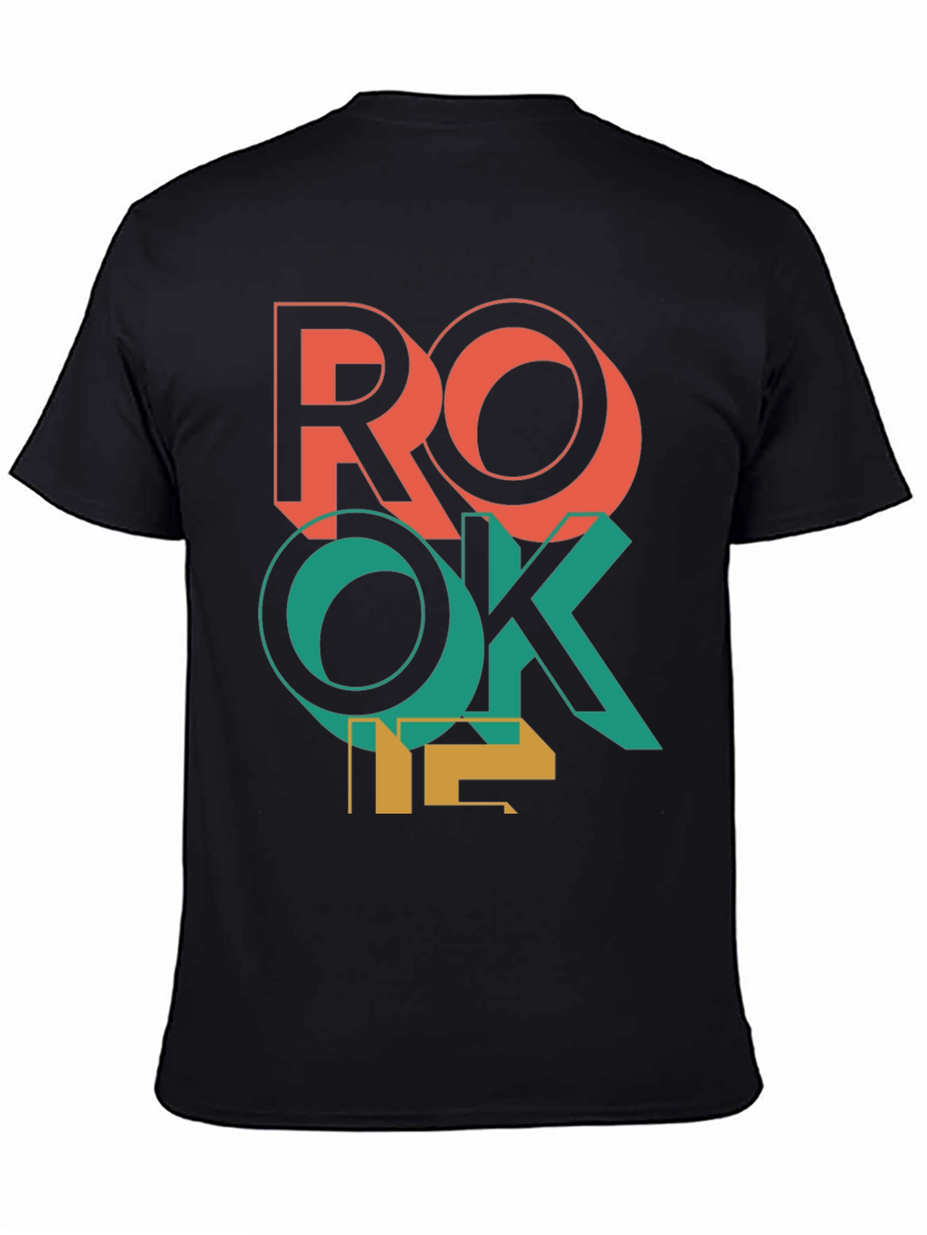 Retro ROKE T-Shirt - Bold Geometric Design