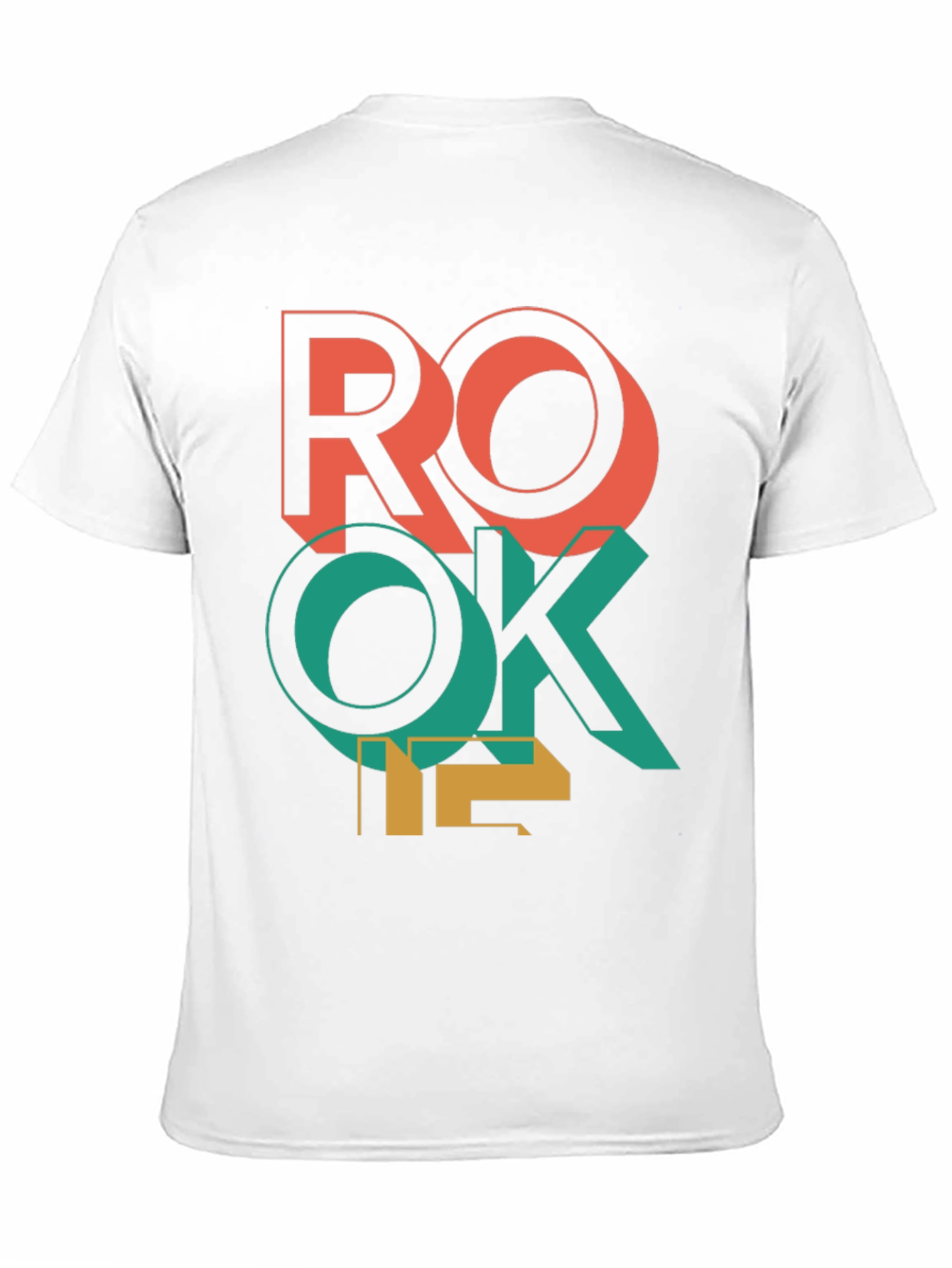 Retro ROKE T-Shirt - Bold Geometric Design