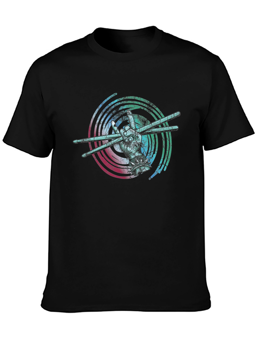Drummer Hand Graphic T-Shirt - Rock On!