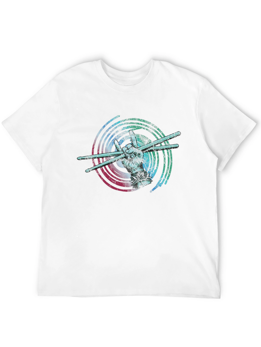 Drummer Hand Graphic T-Shirt - Rock On!