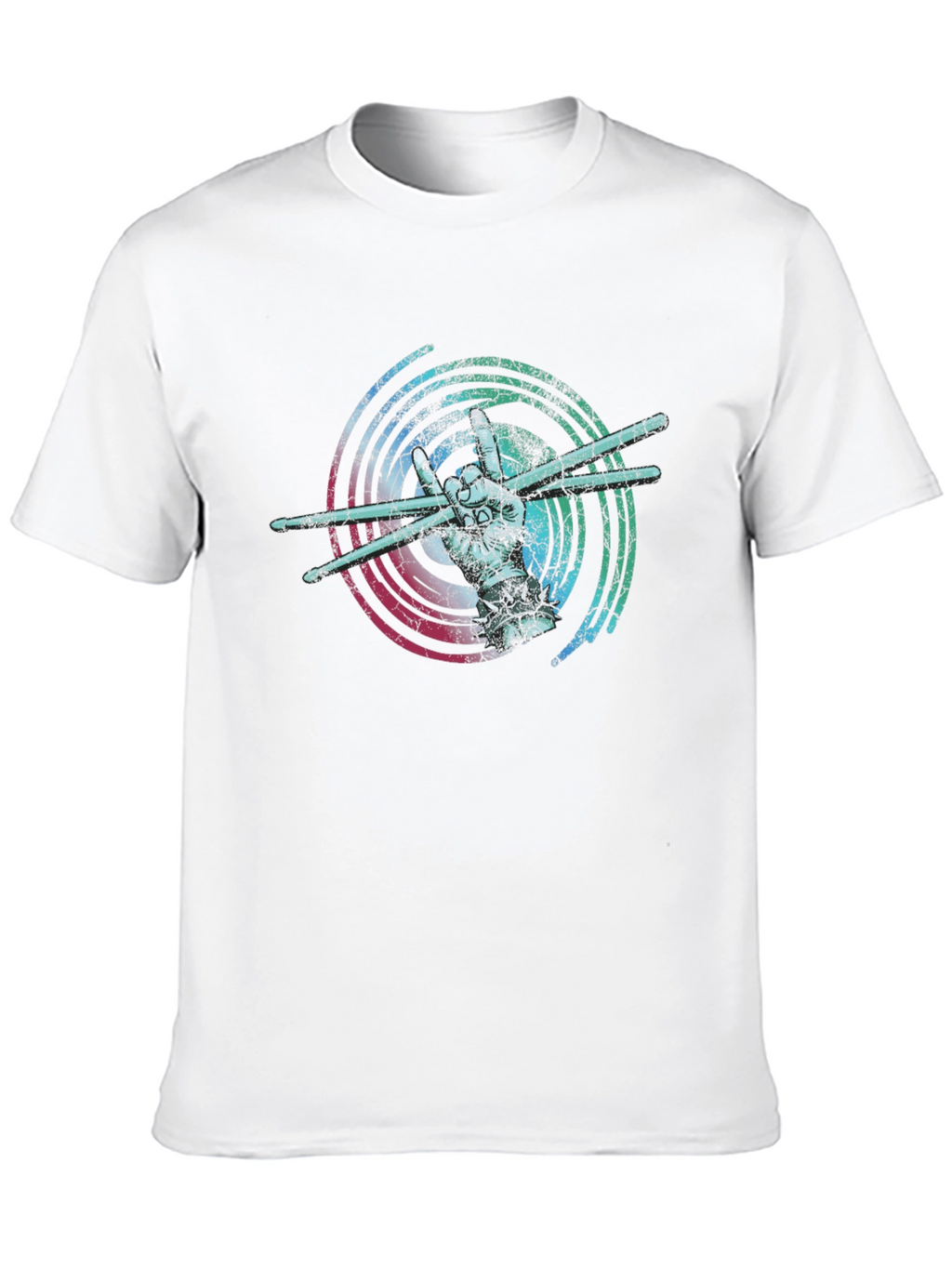Drummer Hand Graphic T-Shirt - Rock On!