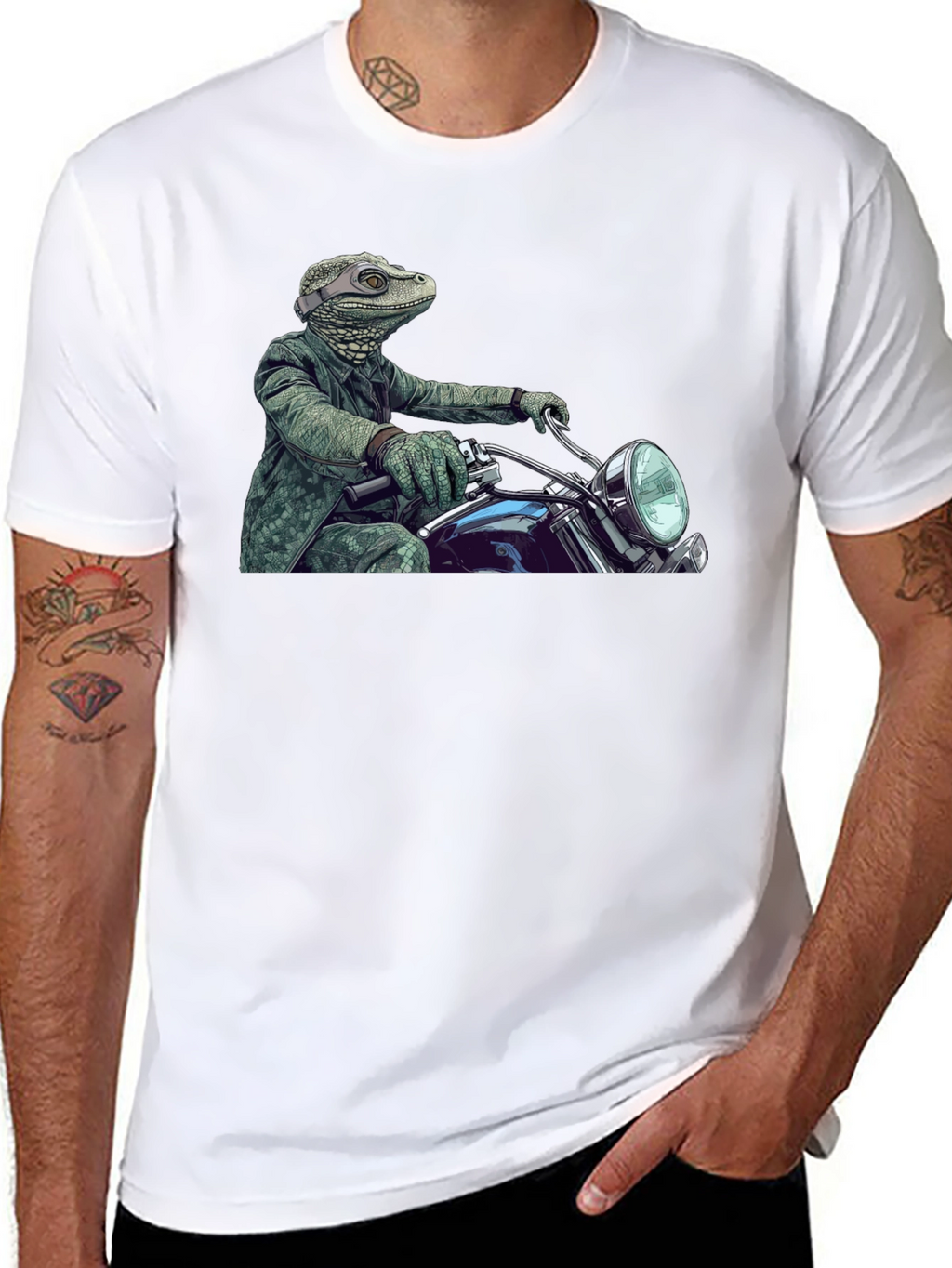 Lizard Rider T-Shirt - Cool Graphic Tee