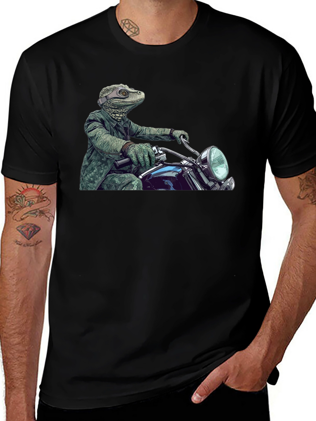 Lizard Rider T-Shirt - Cool Graphic Tee