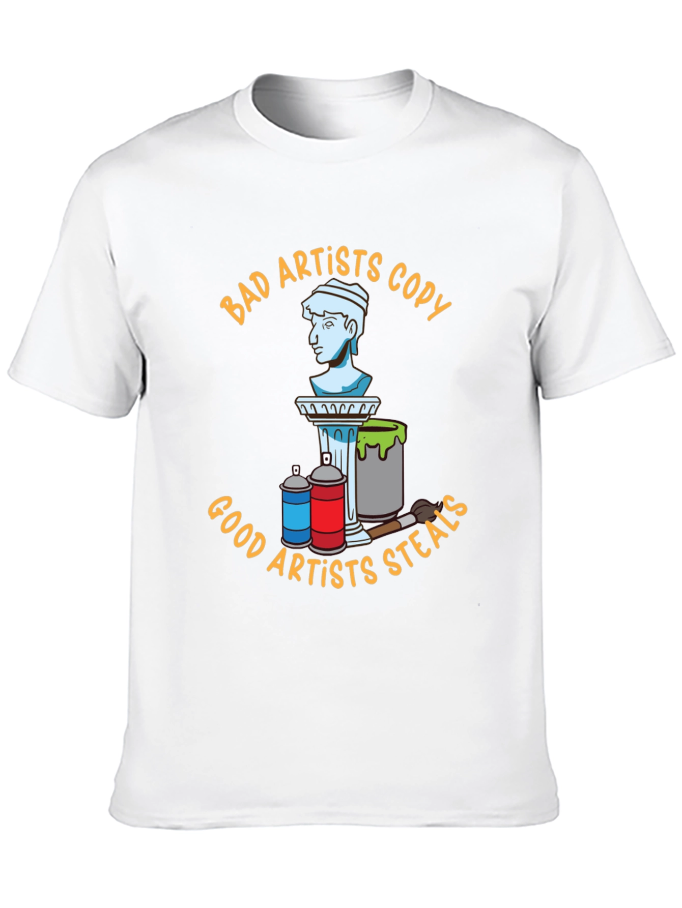 Bad Artists Copy Good Artists Steal Black T-Shirt