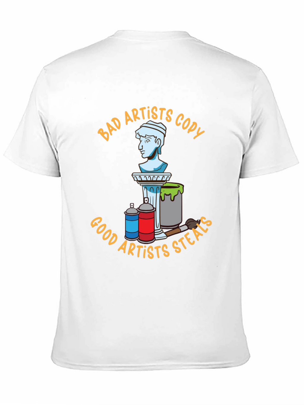 Bad Artists Copy Good Artists Steal Black T-Shirt