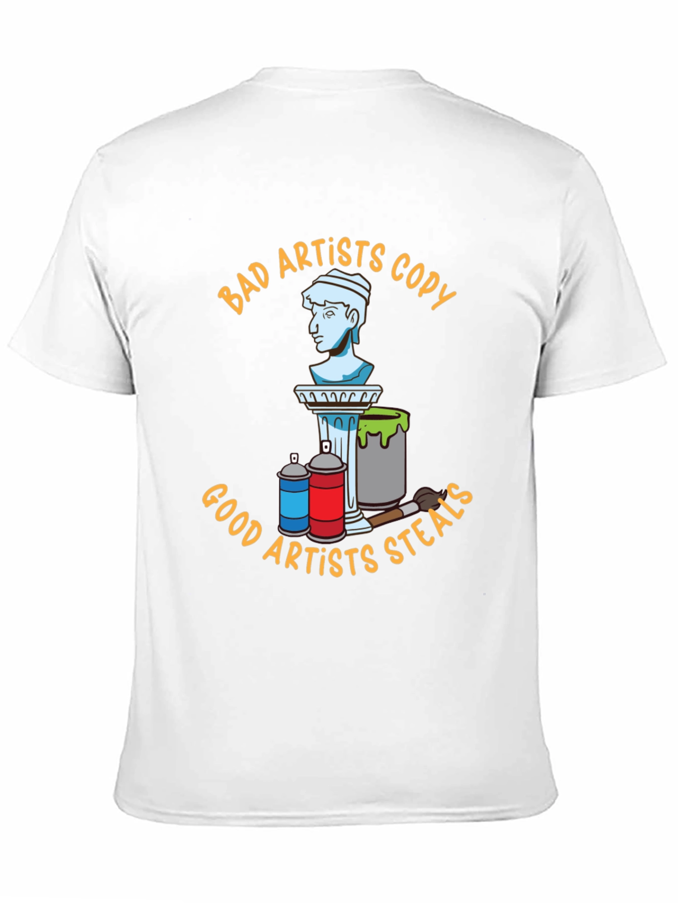 Bad Artists Copy Good Artists Steal Black T-Shirt