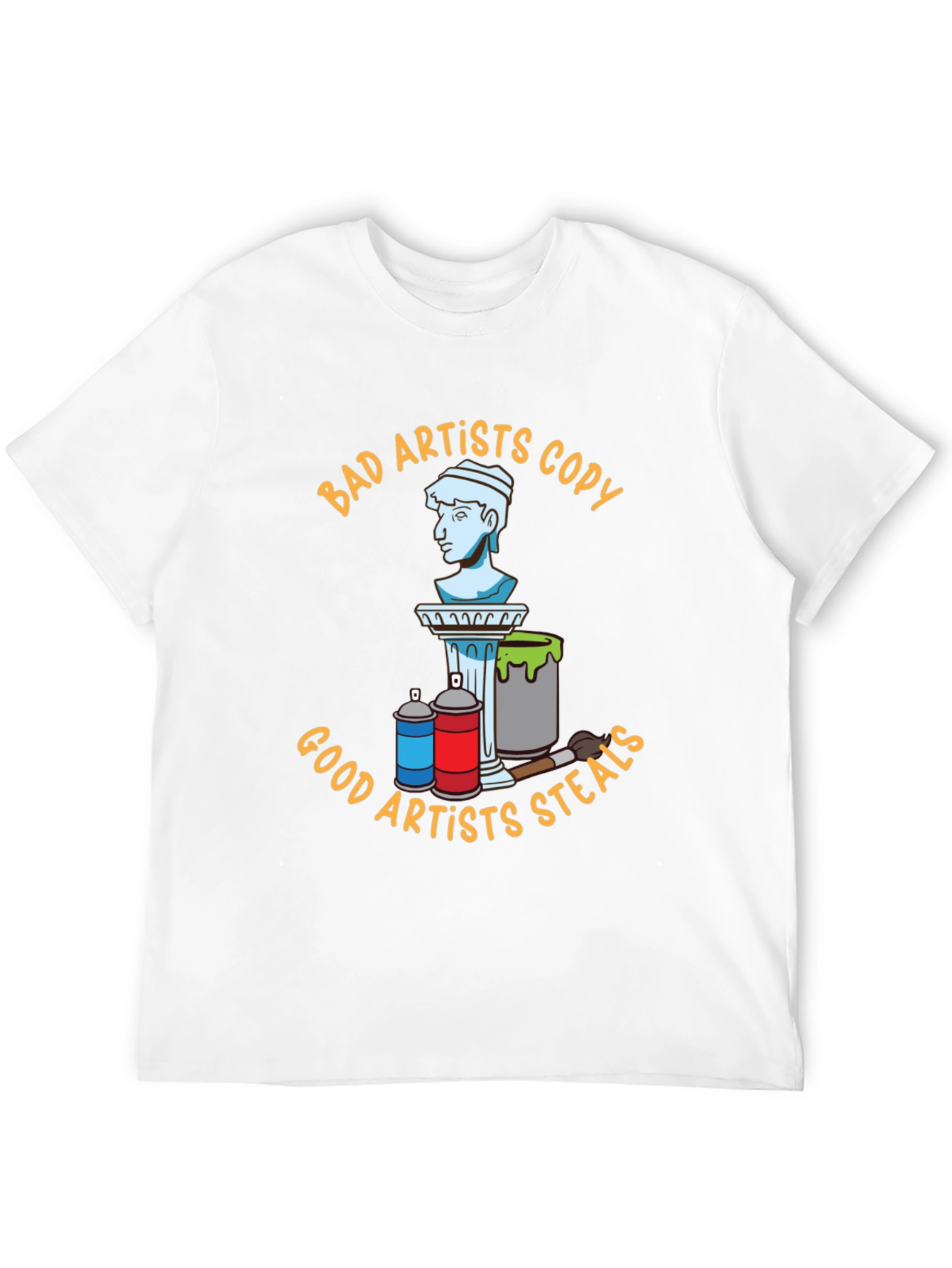 Bad Artists Copy Good Artists Steal Black T-Shirt