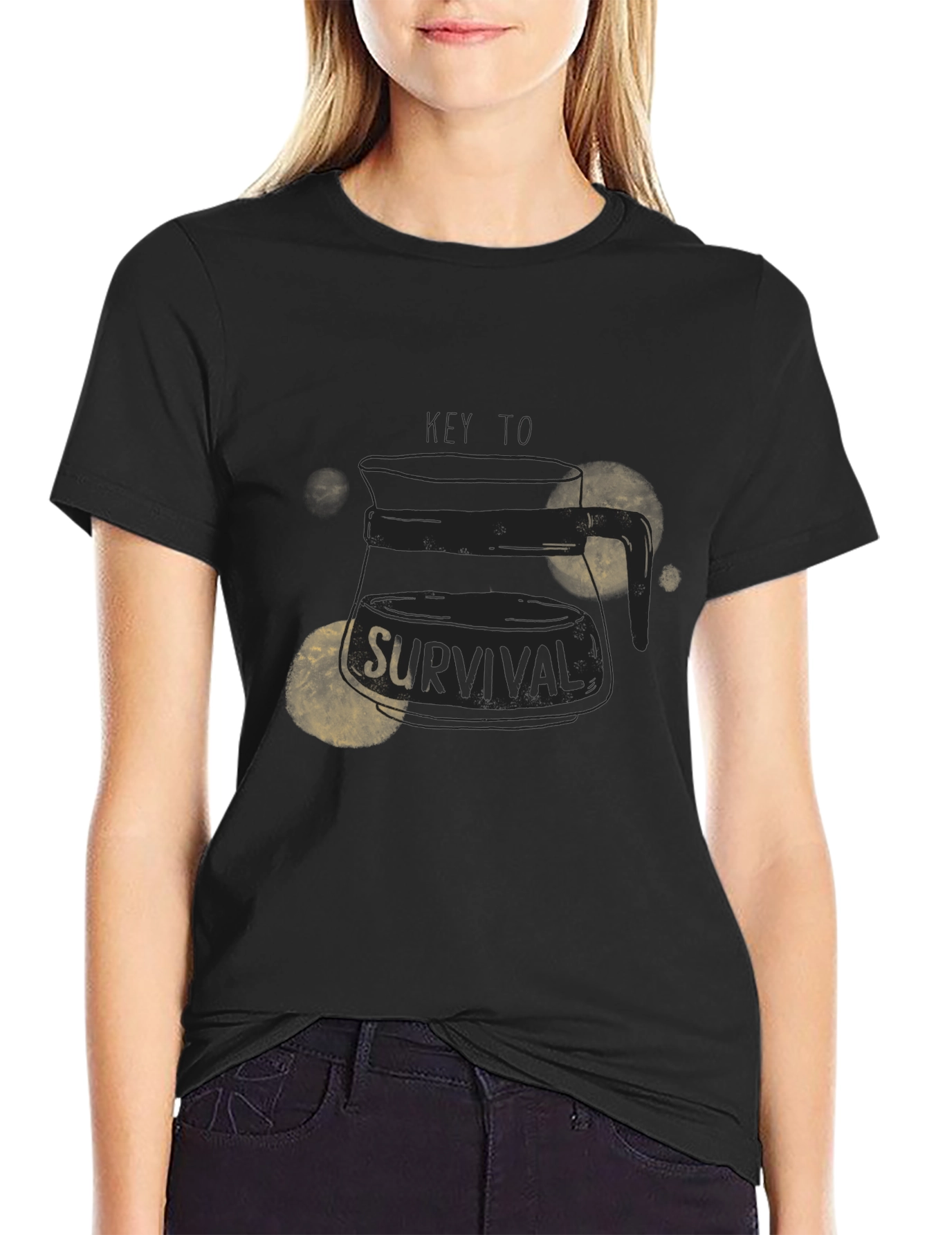 Coffee Key To Survival Graphic Tee