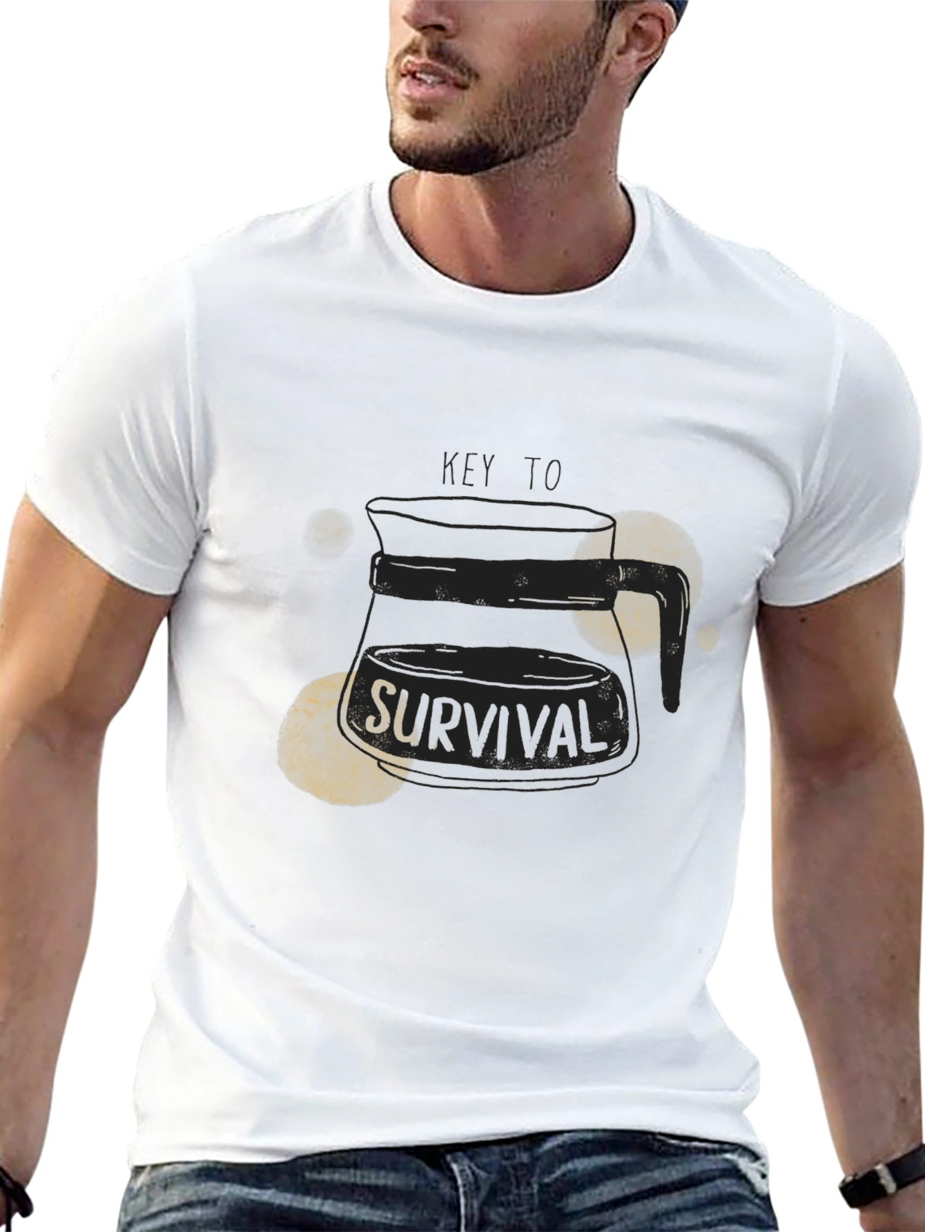 Coffee Key To Survival Graphic Tee