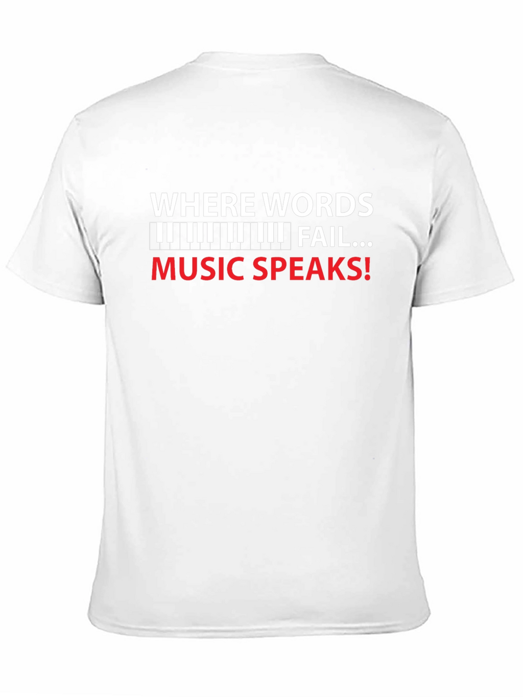 Music Speaks T-Shirt - Black Graphic Tee