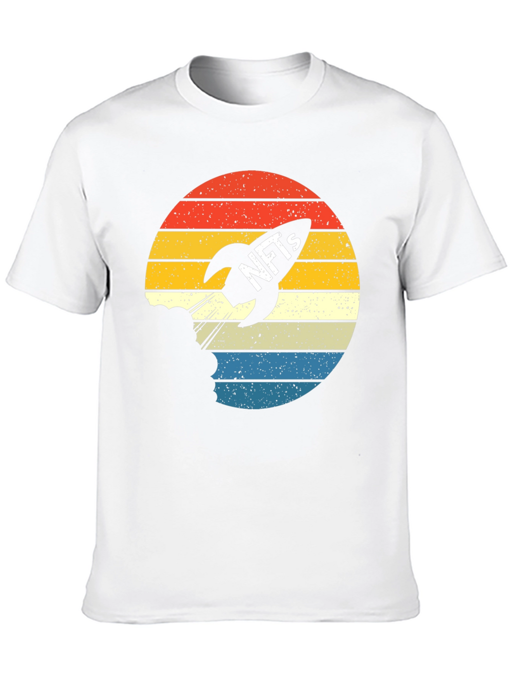 NFTs Rocket Retro Sunset T-Shirt