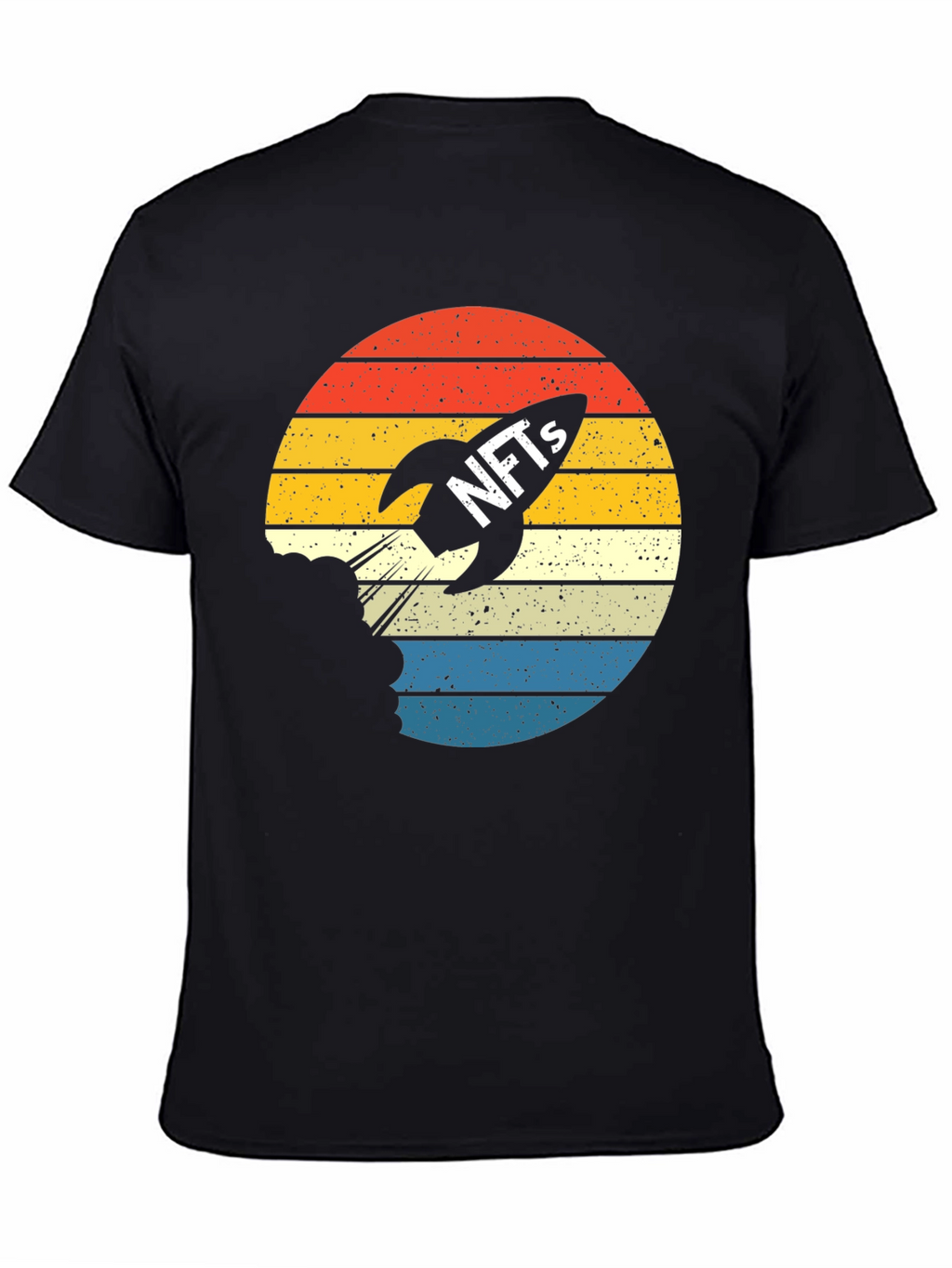 NFTs Rocket Retro Sunset T-Shirt