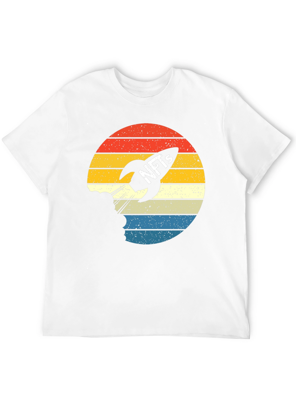 NFTs Rocket Retro Sunset T-Shirt