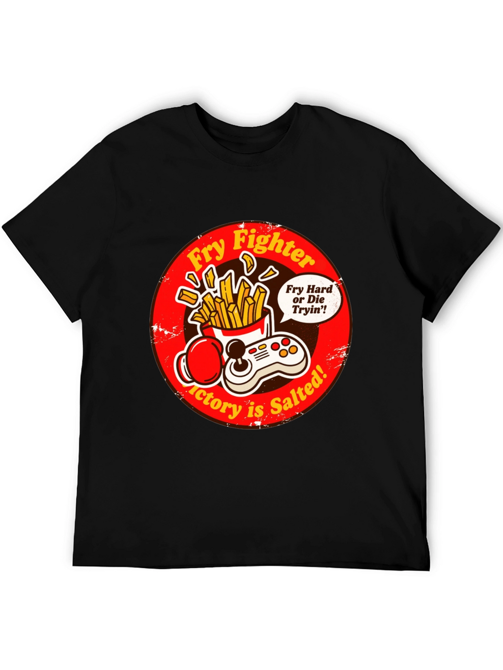 Fry Fighter Graphic T-Shirt - Victory is Salted!