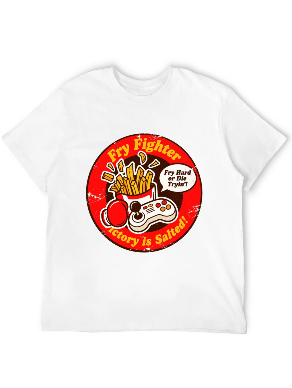 Fry Fighter Graphic T-Shirt - Victory is Salted!