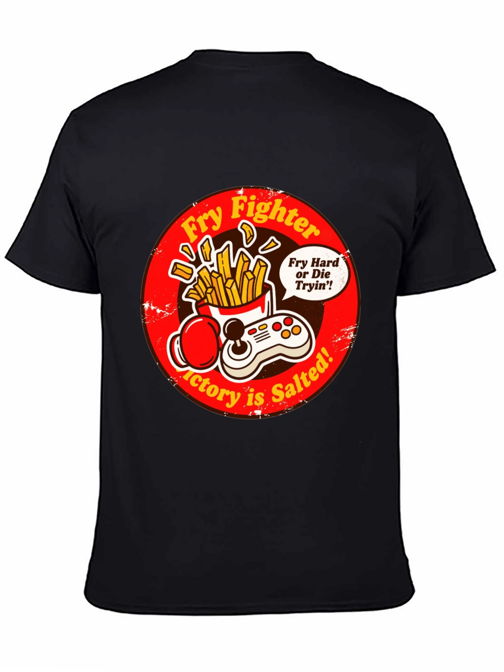 Fry Fighter Graphic T-Shirt - Victory is Salted!