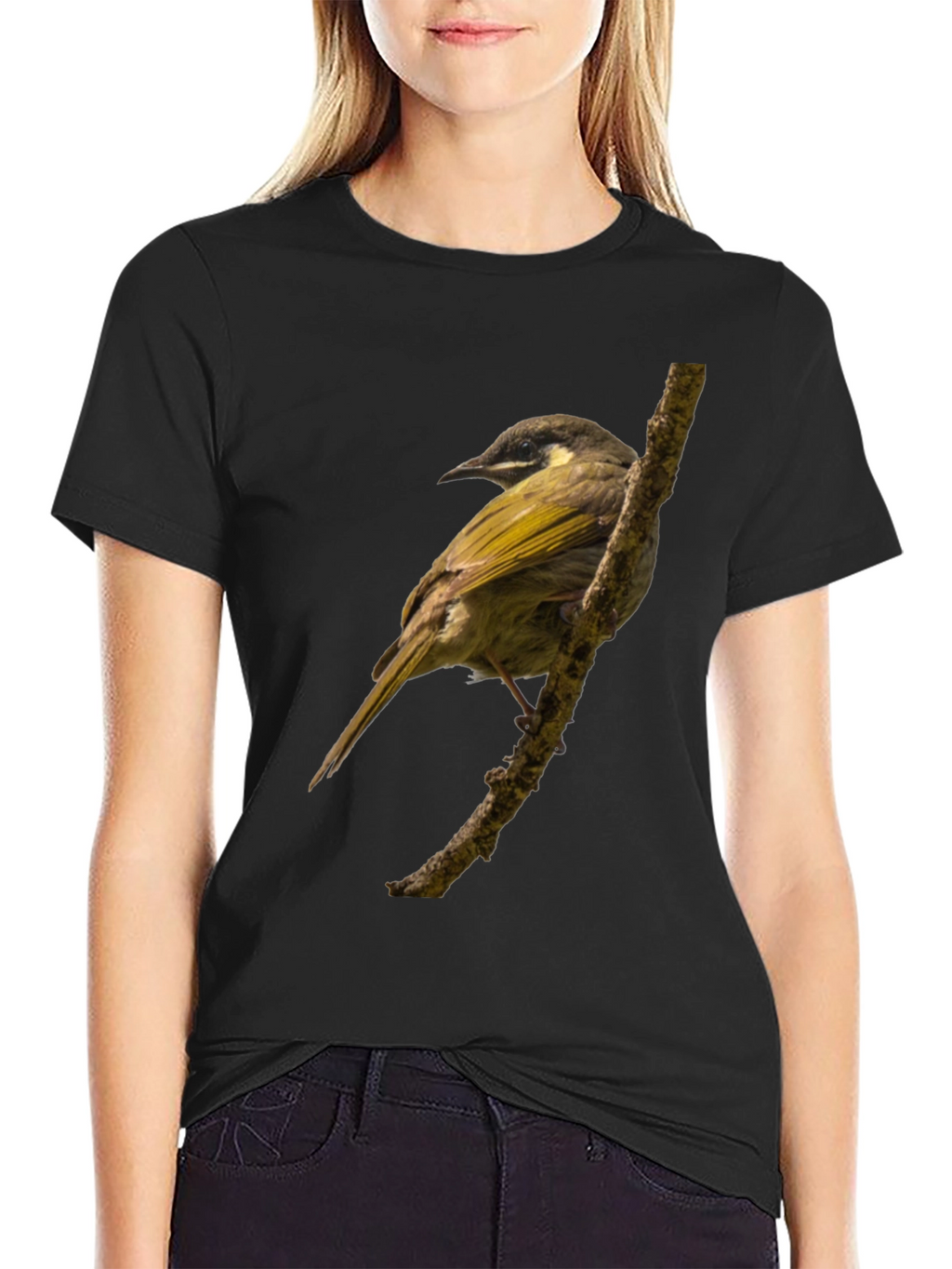 Bird on Branch Graphic T-Shirt