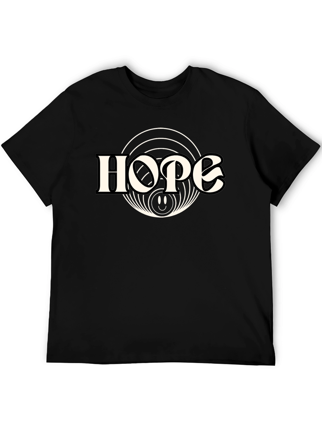 Hope Graphic Tee - Vintage Style Black T-Shirt