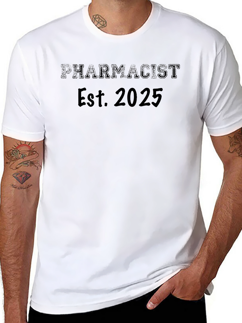 Pharmacist Est. 2025 Black T-Shirt