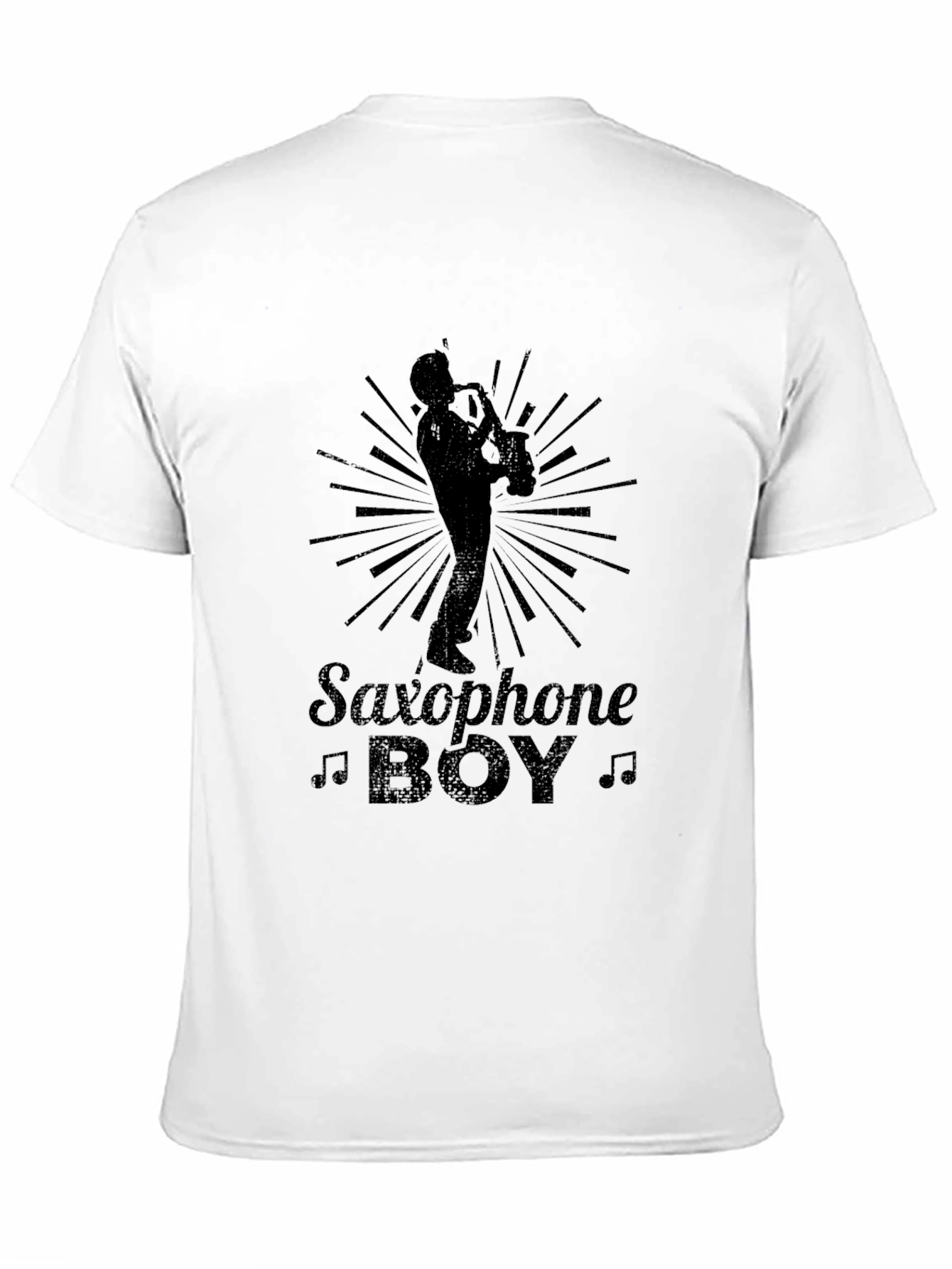Saxophone Boy Graphic Tee - Cool Musician T-Shirt