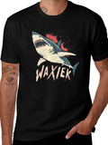 Shark Attack Black T-Shirt - WAXIEK