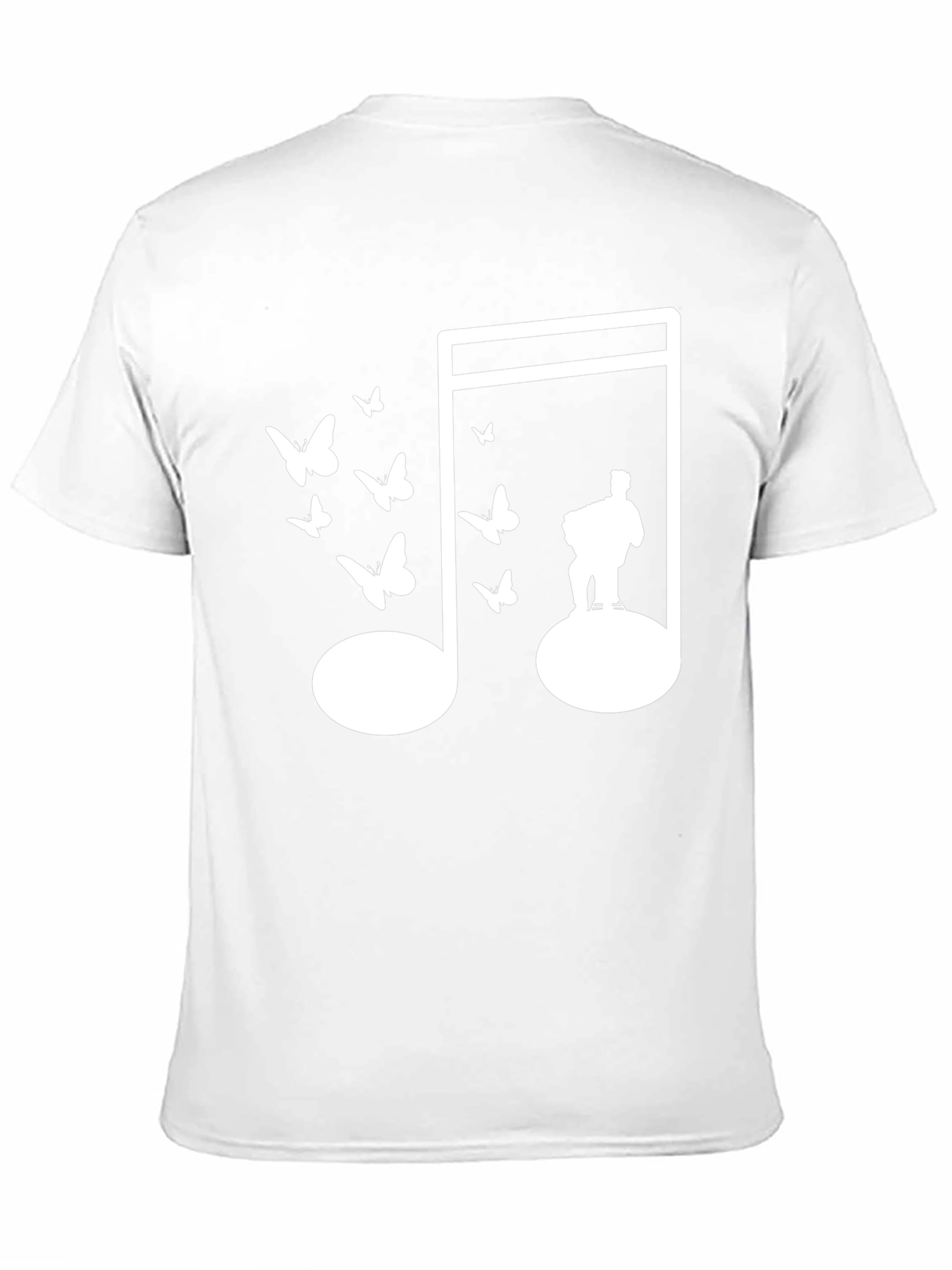 Musical Note Butterfly Graphic Tee