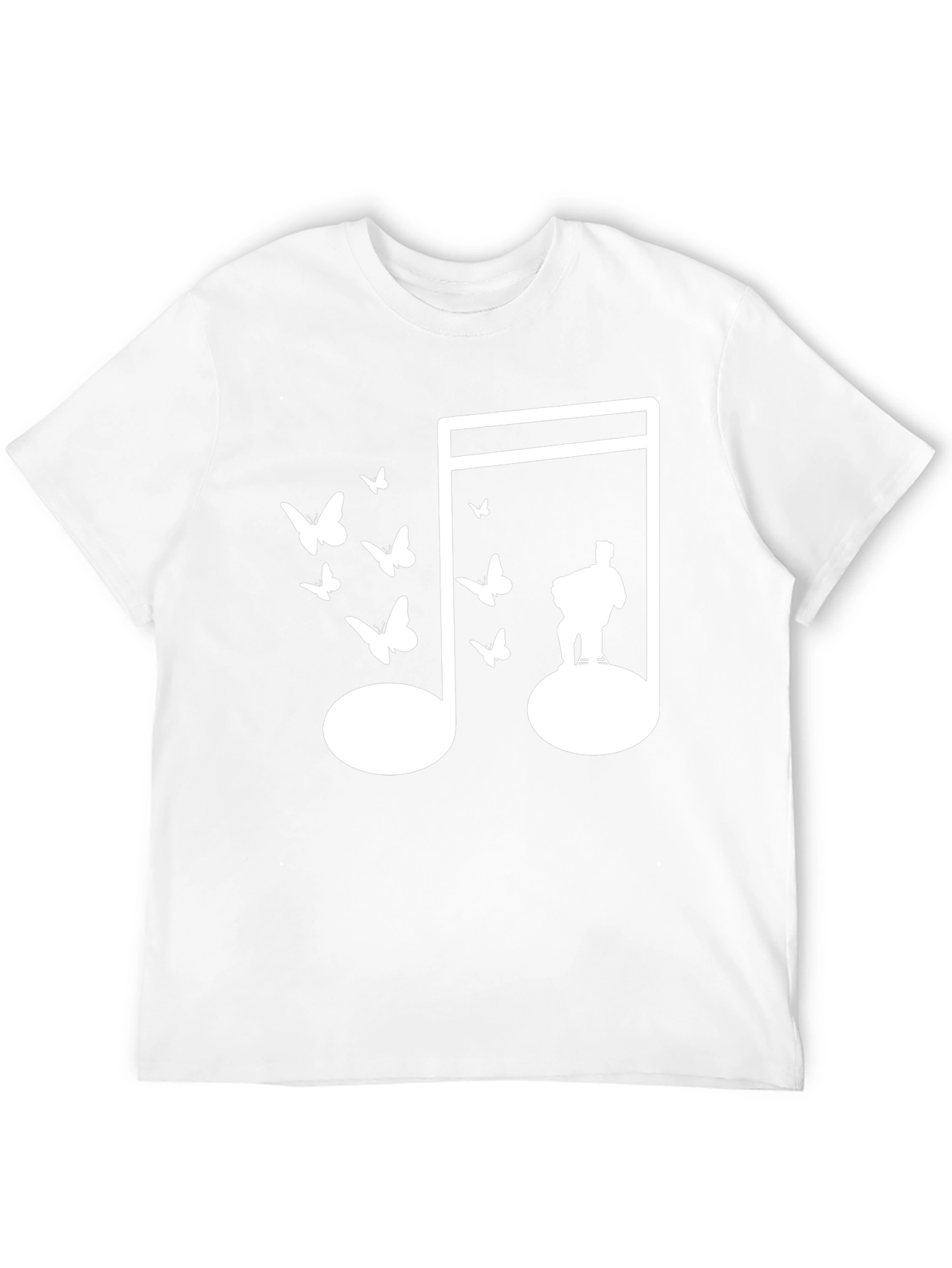 Musical Note Butterfly Graphic Tee