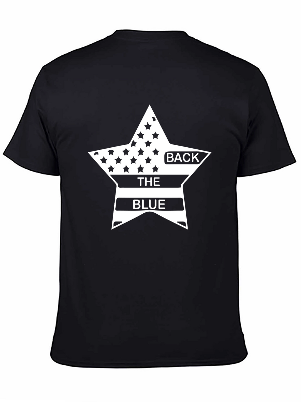 Back the Blue T-Shirt Patriotic Design