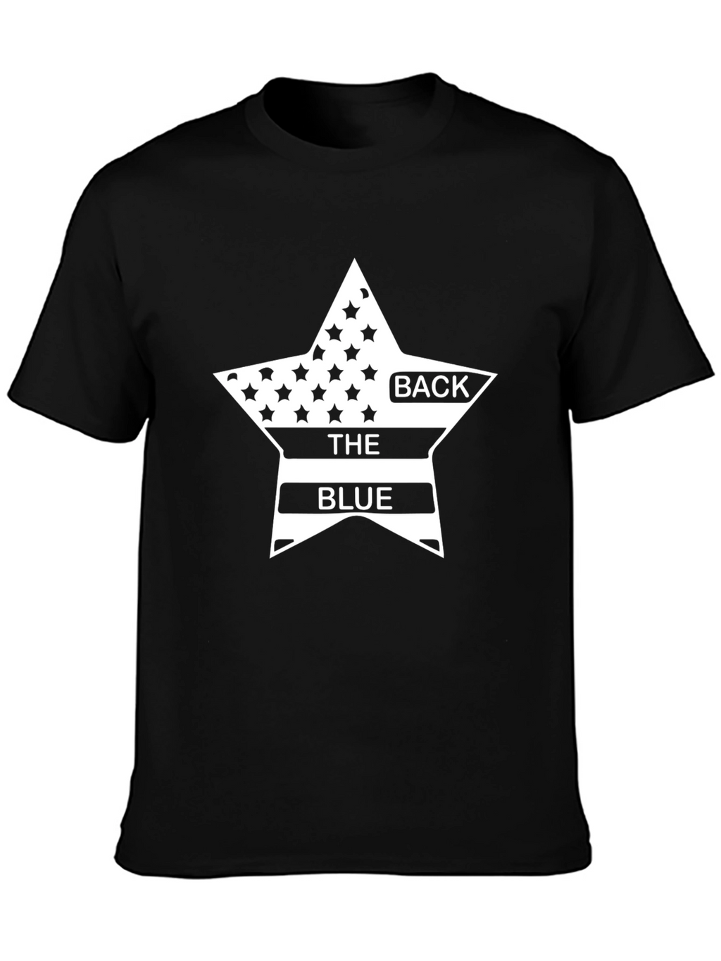 Back the Blue T-Shirt Patriotic Design