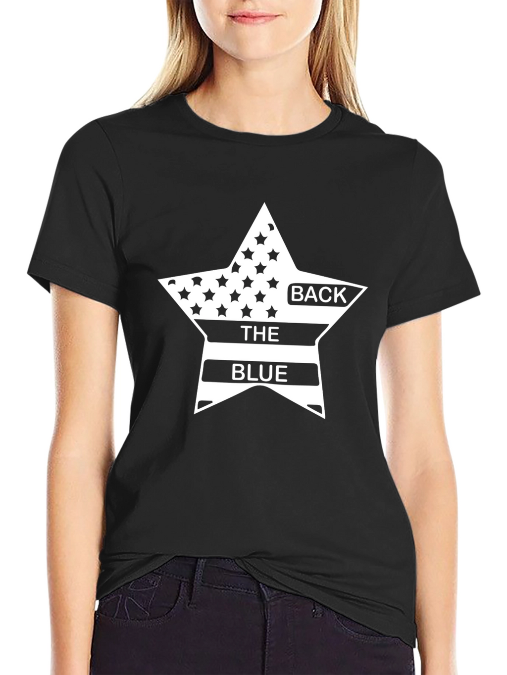 Back the Blue T-Shirt Patriotic Design