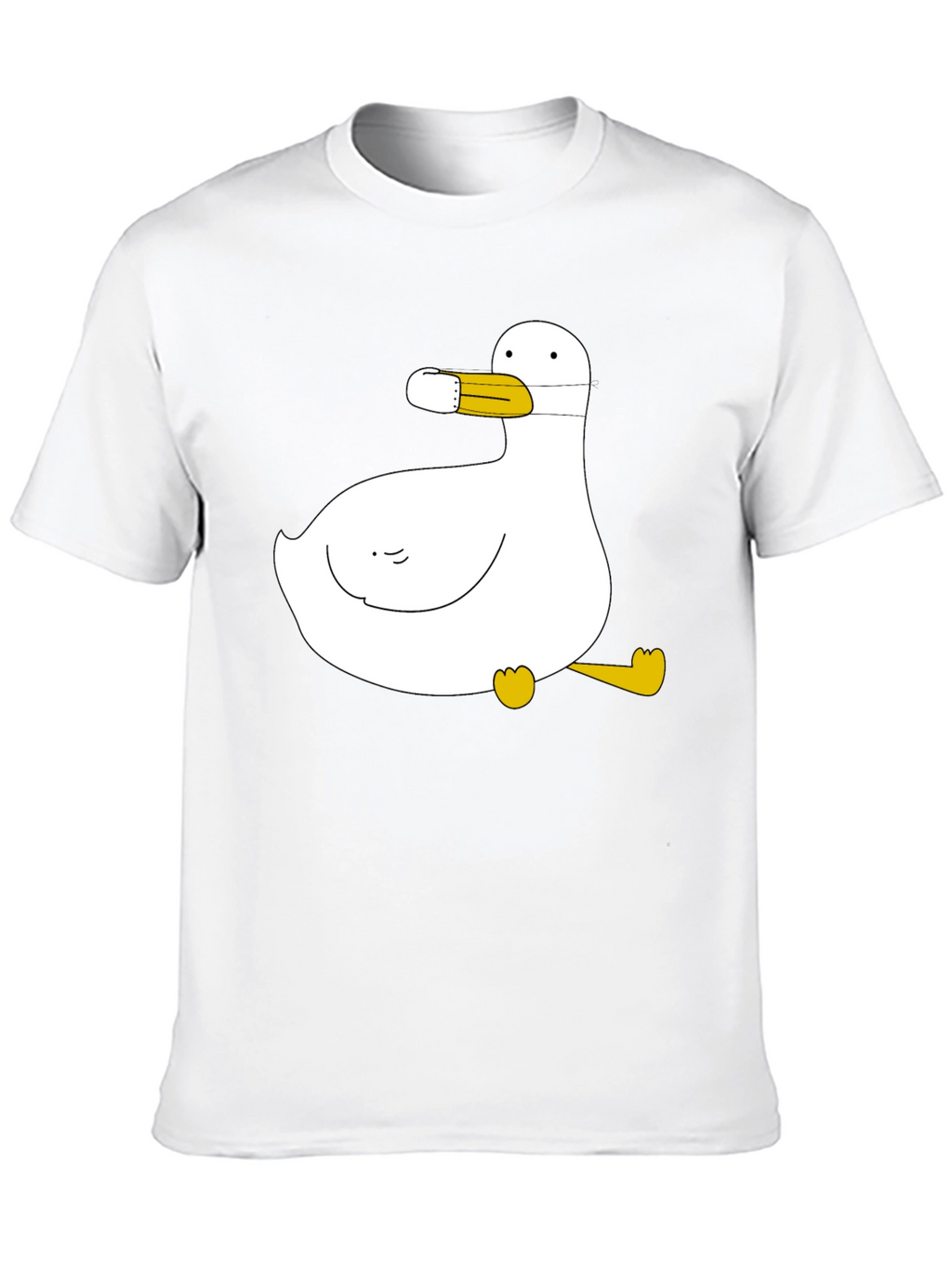 Duck with Mask Black T-Shirt