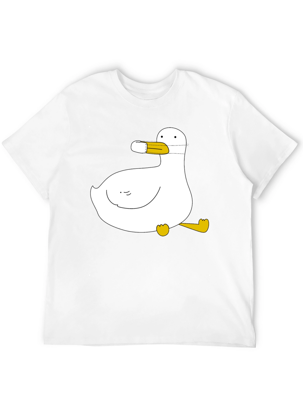 Duck with Mask Black T-Shirt