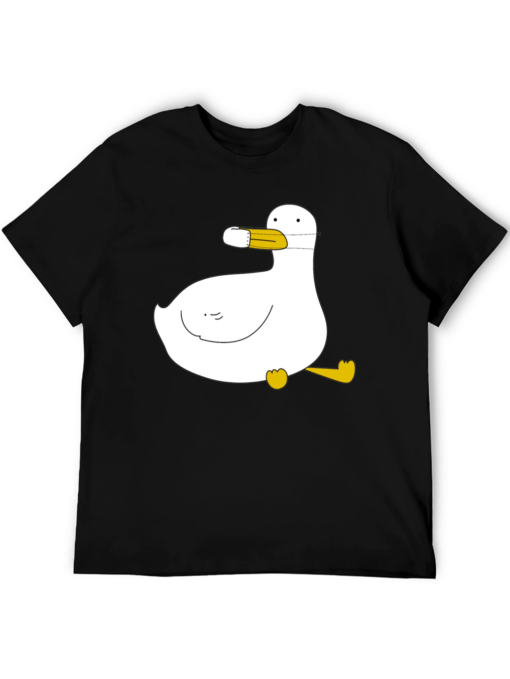 Duck with Mask Black T-Shirt